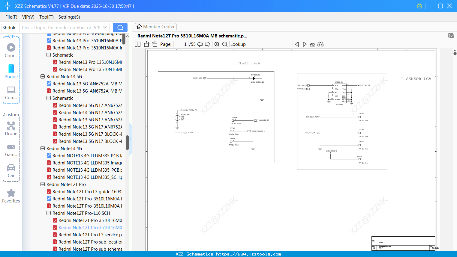 Xiaomi Redmi Note12T Pro 3510L16M0A MB Schematic